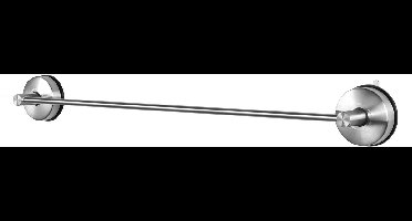 Boraboi® Roestvrijstalen handdoekhouder met zuignap voor badkamer en keuken zonder boren - 55 cm zilver