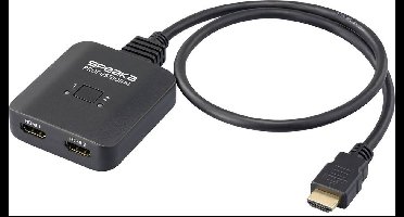 SpeaKa Professional SP-HDMIBS-100 HDMI-switch 2 poorten Ultra HD-geschikt, Bidirectioneel bruikbaar 7680 x 4320 Pixel