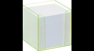 folia memokubus ´Luxbox´ met oplichtende randen, groen, met inhoud