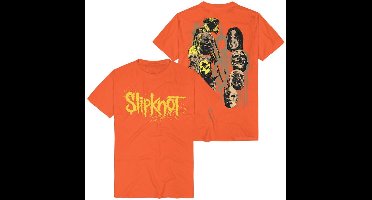 Slipknot Splatter Masks Heren T-shirt - oranje - XXL