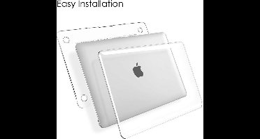 Hoes Geschikt voor Macbook Air Hoes - Hoes Geschikt voor Macbook Air case / Hoes Geschikt voor Macbook Air hoes Transparant hardcover 2020 A2179 - A2337 M1 - Transparant - Ntech
