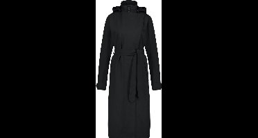 AGU Trench Coat Long Regenjas Urban Outdoor Dames - Zwart - S