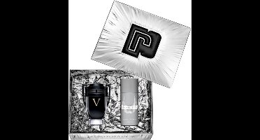Paco Rabanne Invictus Victory Giftset -100 ml eau de parfum spray + 150 ml deodorant spray - cadeauset voor heren