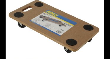 Kinzo Meubelroller - Meuvelverplaatser - 4 Zwenkwielen - Anti-Slip - Handgreep - MDF - Max 150Kg - 56x30Cm
