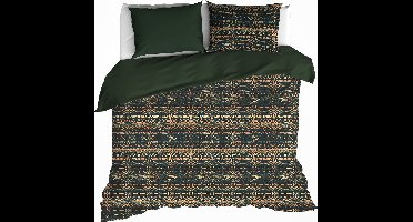 De Witte Lietaer Dekbedovertrek Rufus Khaki - Lits Jumeaux - 240 x 220 cm - Katoen Flanel