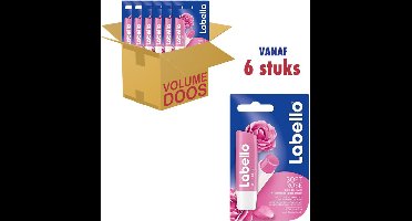 Labello Lippenbalsem Soft Rose - Voordeelverpakking - 6 Stuks