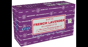 Satya - french lavender wierook - franse lavendel - doos 12 pakjes van 15 gram