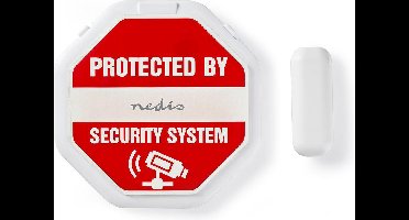 Nedis Deur- en raamalarm met sirene - Magnetische sensor - Batterij Gevoed - 2x CR2032 - 85 dB - Wit