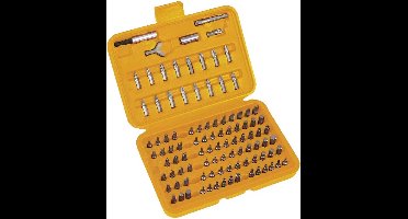 Toolland Schroevendraaier- en bitset, 100-delig, ideaal voor auto's, electronica en klussen, inclusief opbergkoffer