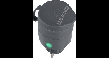 Ledvance Smart Socket voor buiten met WiFi-technologie in compact ontwerp, om conventionele apparaten te integreren in het slimme huis, controleerbaar met Alexa & Google, Smart + Outdoor Compact Plug, 1-Pack