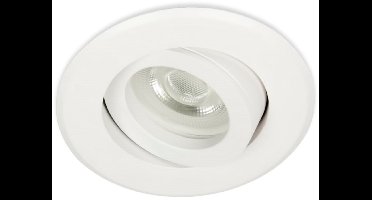 LED Midi inbouwspot Ayub -Rond Wit -Extra Warm Wit -Dimbaar -3.6W -Integral LED