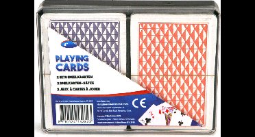 Basic Speelkaarten in doosje - Kaartspel met 2 setjes voor extra speelplezier