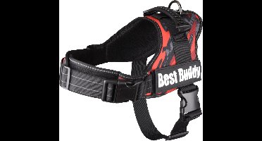 Flamingo Pluto Liberty - Harnas Honden - Harnas Best Buddy Pluto Rood Camouflage Xl 80-100cm 50mm - 1st - 122540 - 1st
