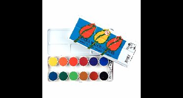 Talens Dekkende Aquarelverf Set 12 napjes