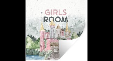 Muurstickers - Sticker Folie - Spreuken - Girls room - Quotes - Meisjes - Kids - Baby - Meiden - 30x30 cm - Plakfolie - Muurstickers Kinderkamer - Zelfklevend Behang - Zelfklevend behangpapier - Stickerfolie