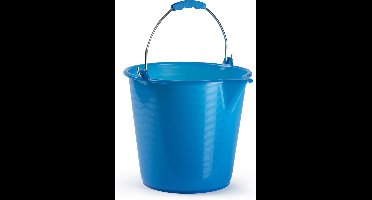 PlasticForte Emmer - 9 liter - blauw - huishoudemmer met schenktuit - 30 x 26 cm - kunststof