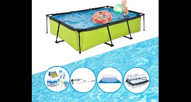 EXIT Zwembad Lime - 300x200x65 cm - Frame Pool - Complete zwembadset