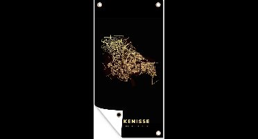 Tuinposter Plattegrond - Kaart - Spijkenisse - Stadskaart - 30x60 cm - Tuindoek