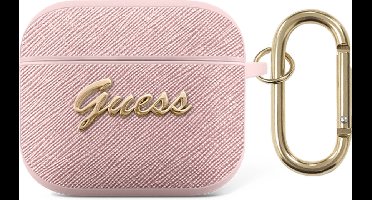 Guess AirPods 3 hoesje - Saffiano Script - Roze