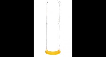 Gele kunststof schommel voor kinderen - Buitenspeelgoed - Peuter/kinderschommels - Schommelen
