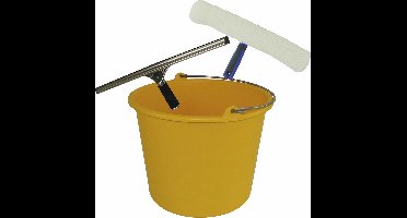 Ramen wassen set - Raam spons/Droog trekker/Emmer - Huishoudelijke klussen