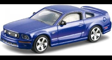 Bburago Ford MUSTANG GT blauw schaalmodel 1:43