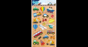 Funny Products Stickers Voertuigen 20 X 10 Cm Papier 23 Stuks