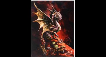 Anne Stokes - Desert Dragon - Canvas afbeelding