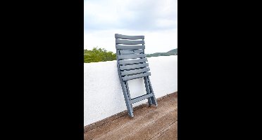 Pro Garden Balkonstoelset - 1 stuk - Inklapbaar - Antraciet