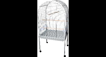 Flamingo Papegaaienkooi Polly  - Wit -  77,5 x 60 x 155,5 cm