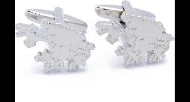 Manchetknopen - Hong Kong Kaart Outline