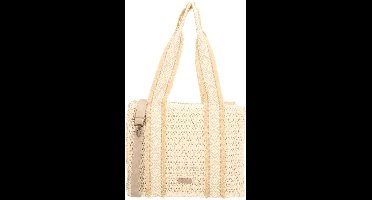 Beagles Ibiza Shopper - Riet - Strandtas - Schoudertas - Dames - Tote Bag - Dames Tas - Licht natuur