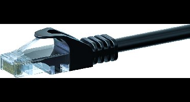 Danicom UTP CAT5e patchkabel - 0,50 meter zwart - 100% koper - netwerkkabel - internetkabel - UTP kabel - RJ45 - 1000 mbit/s