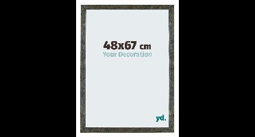 Your Decoration - Fotolijst 48x67 cm - MDF - Blauw Goud Gemeleerd - Mura