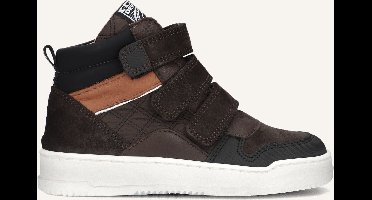 Develab 45889 Sneakers Jongens - Leren Sneaker - Bruin - Maat 34