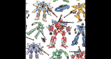 Stickers vel 15x16 5 cm circa 19 stuk transformers 1vel