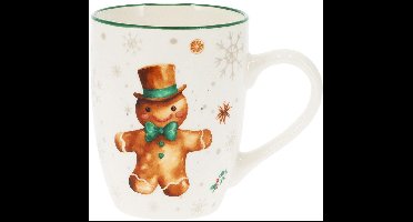 Mok Porselein Peperkoek Menselijk 320 ml - Koffiemok - Theebeker - Koffie - Beker