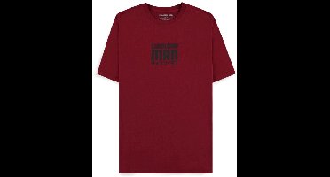 Chainsaw Man - Smile Heren Tshirt - S - Bordeaux rood