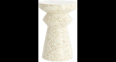 Light & Living Bijzettafel Sella - Wit - Ø32x47cm -