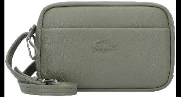 LACOSTE Leren Schoudertas City Court Crossover Bag Kaki