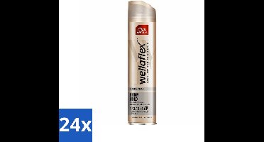 Wella – Flex Shine Ultra Strong – Haarspray – 250 ml - Voordeelverpakking - 24 stuks
