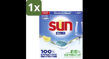 Sun - Vaatwastabletten - All-in-1 Citroen - 60 tabletten - 1 stuk