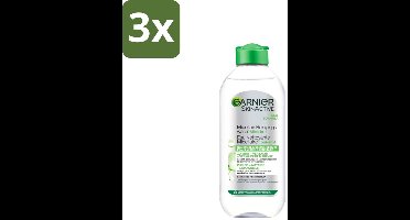 Garnier - SkinActive - Micellair Reinigingswater - Vette Huid - Verzachtend & Reinigend - 400 ml - Bulkverpakking - 3 stuks