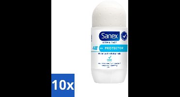 Sanex – Deodorant Roller – Dermo Protector – 53 ml - Bulkverpakking - 10 stuks