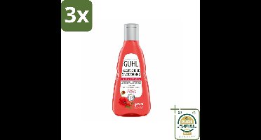3 x Guhl - Shampoo - Kleurbehoud & Verzorging - 250 ml - Grootverpakking - Kleurbehoud Haar - Gekleurd Haar Verzorging - Shampoo Voor Gekleurd Haar - Haar Verzorging - Kleurintensiteit Haar
