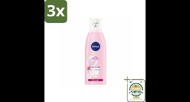 3 x NIVEA - Gezichtstonic - Essentials Verzachtende Tonic - Voor droge & gevoelige huid - Met Amandelolie & Hydramine - 200 ml - Grootverpakking - Gezichtstonic - Droge Huid - Verzachtende Tonic - Amandelolie - Hydramine