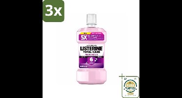 3 x Listerine – Mondwater – Total Care – Extra mild – 500 ml - Grootverpakking - Koffiezetapparaat