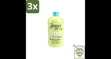 3 x Treaclemoon – Douchegel – One Ginger Morning – 500 ml - Grootverpakking - Douchegel Gember - Energieboost - Verfrissend - Hydraterend - Mild Voor De Huid