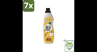 7 x Marcel's Green Soap - Vloeibaar Wasmiddel - Katoen & Vanille - Effectief & natuurlijk - 23 Wasbeurten - 1 Liter - Grootverpakking - Wasmiddel Katoen - Wasmiddel Vanille - Biologisch Wasmiddel - Milieuvriendelijk Wasmiddel - Natuurlijke Zeep