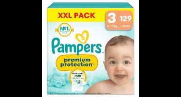 Pampers - Premium Protection - Maat 3 - Mega Pack - 129 Stuks - 6-10 kg